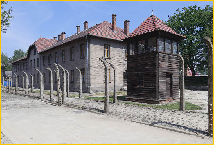 Fence, Guard Tower and <BR>Administration Building